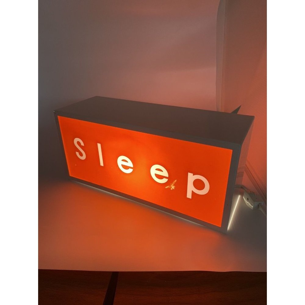 Vintage Dual-Sided PARTY or SLEEP Light Box Target 2001